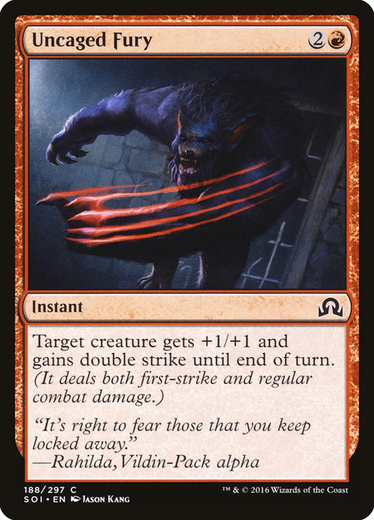 Uncaged Fury [Shadows over Innistrad] [Foil]