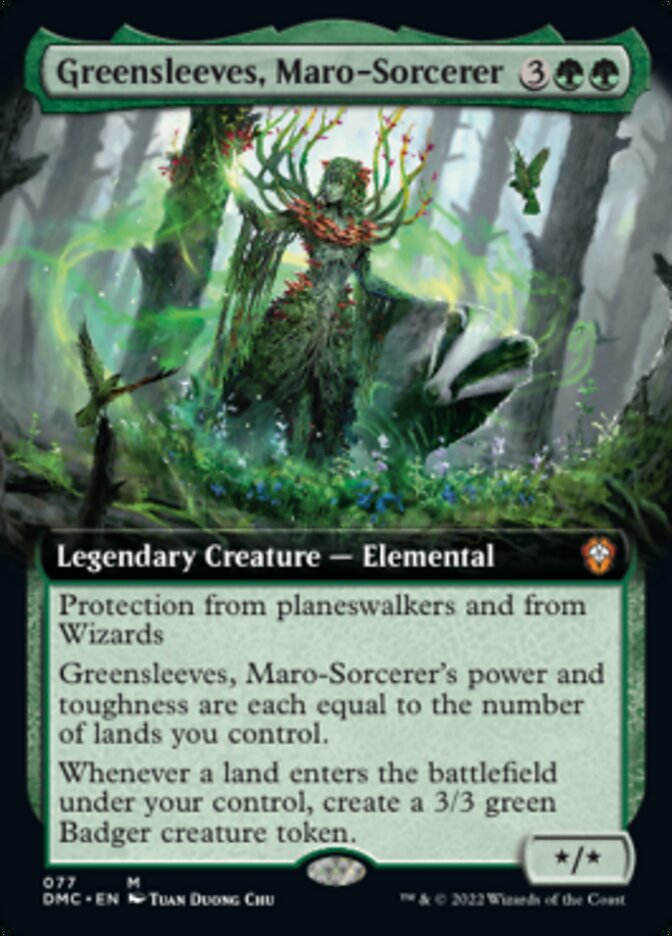 Greensleeves, Maro-Sorcerer (Extended Art) [Dominaria United Commander] [Foil]