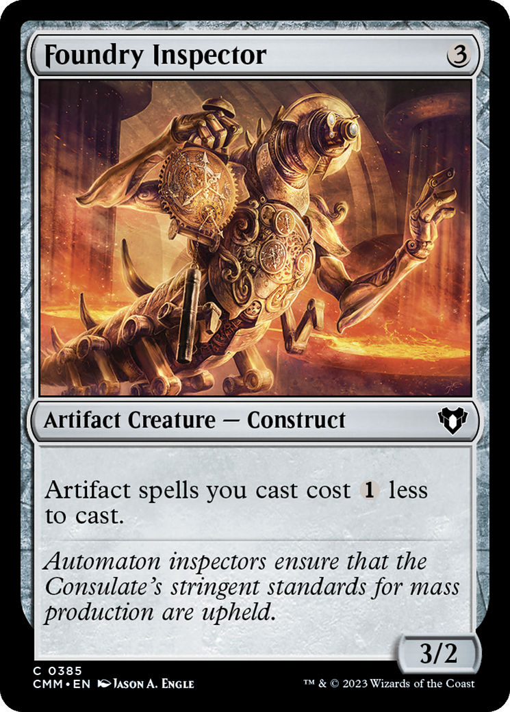 Foundry Inspector [Commander Masters] [Foil]