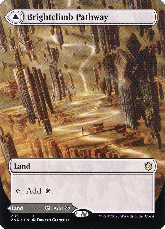 Brightclimb Pathway // Grimclimb Pathway (Borderless Alternate Art) [Zendikar Rising] [Foil]