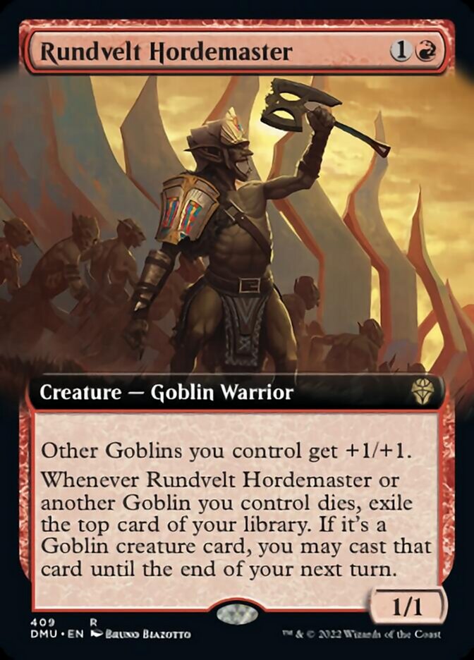 Rundvelt Hordemaster (Extended Art) [Dominaria United] [Foil]