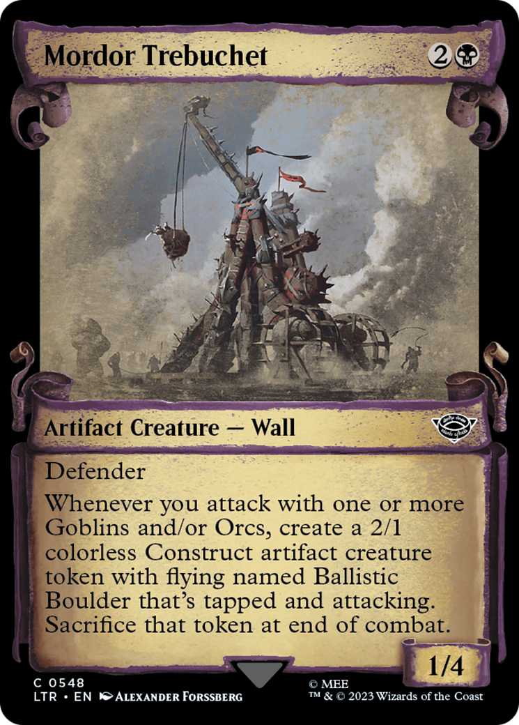 Mordor Trebuchet [The Lord of the Rings: Tales of Middle-Earth Showcase Scrolls] [Foil]