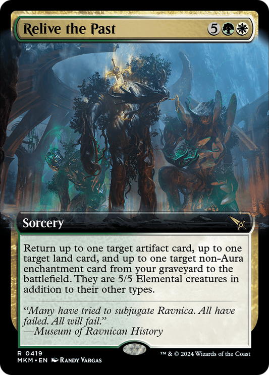 Relive the Past (Extended Art) [Murders at Karlov Manor] [Foil]