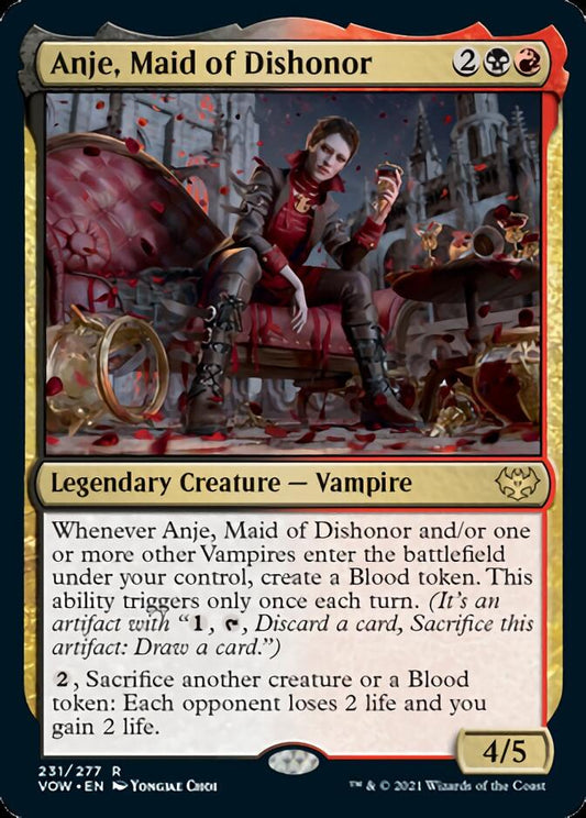 Anje, Maid of Dishonor [Innistrad: Crimson Vow] [Foil]