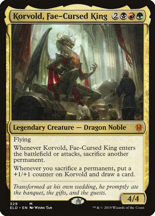 Korvold, Fae-Cursed King [Throne of Eldraine] [Foil]