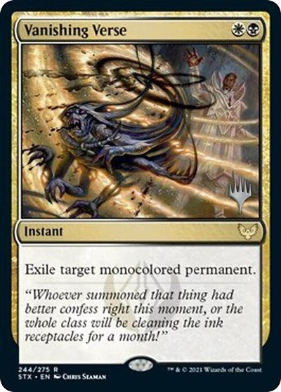 Vanishing Verse (Promo Pack) [Strixhaven: School of Mages Promos] [Foil]