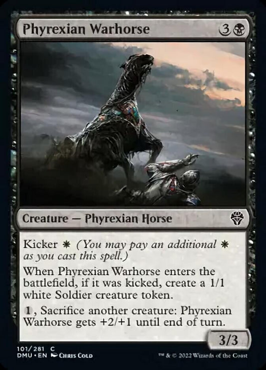 Phyrexian Warhorse [Dominaria United] [Foil]