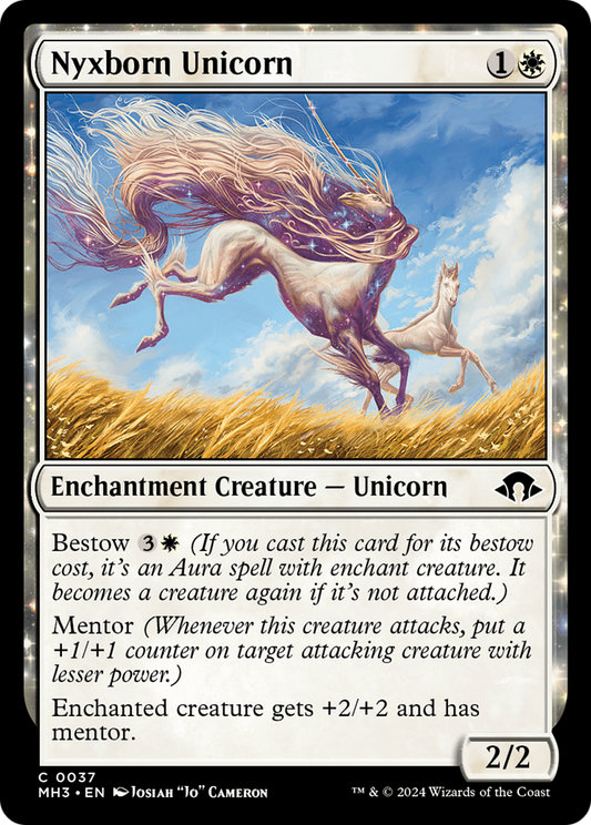 Nyxborn Unicorn [Modern Horizons 3] [Foil]
