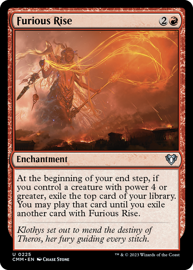 Furious Rise [Commander Masters] [Foil]