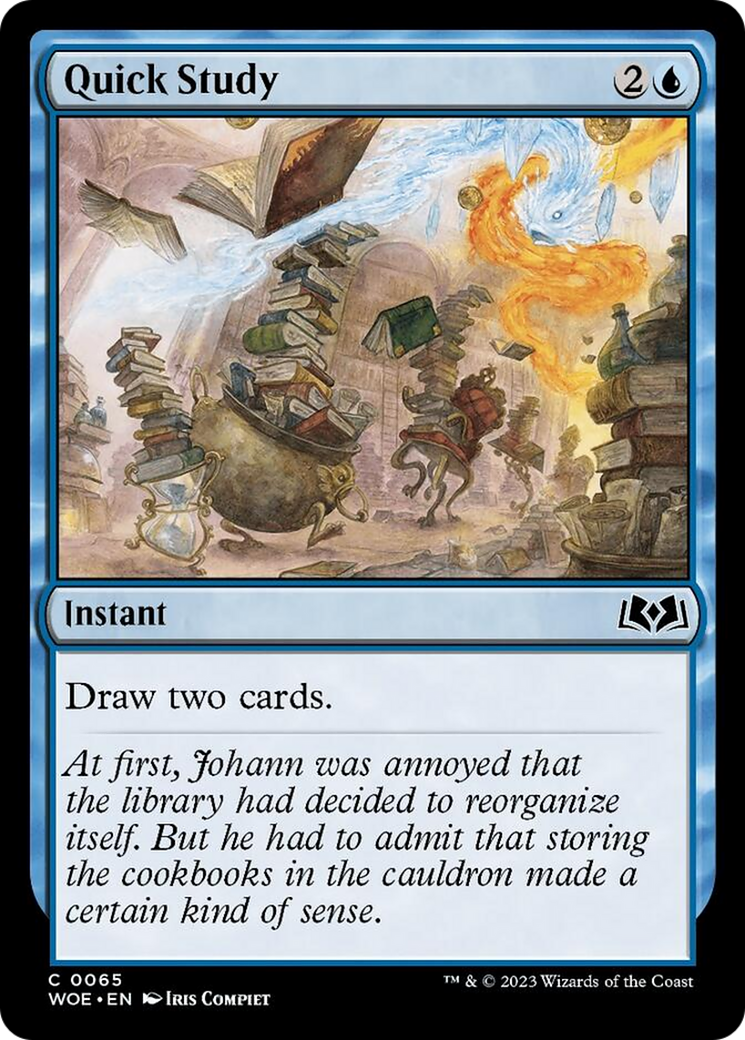 Quick Study [Wilds of Eldraine] [Foil]