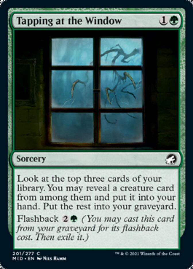 Tapping at the Window [Innistrad: Midnight Hunt] [Foil]