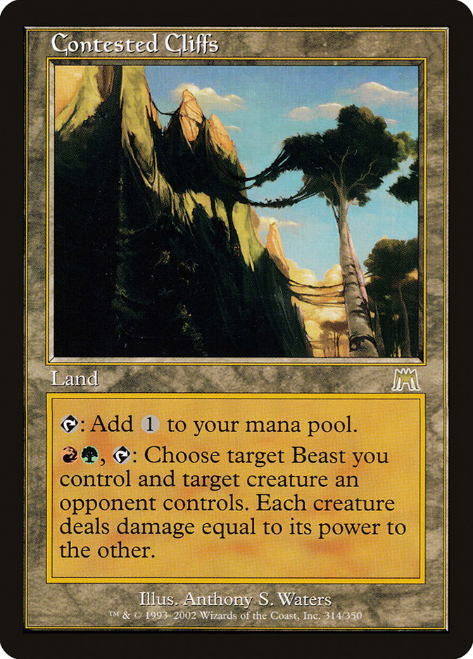 Contested Cliffs [Onslaught] [Foil]