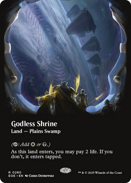 Godless Shrine (Borderless) [Edge of Eternities] [Foil]