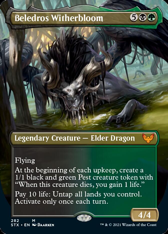Beledros Witherbloom (Borderless Alternate Art) [Strixhaven: School of Mages] [Foil]