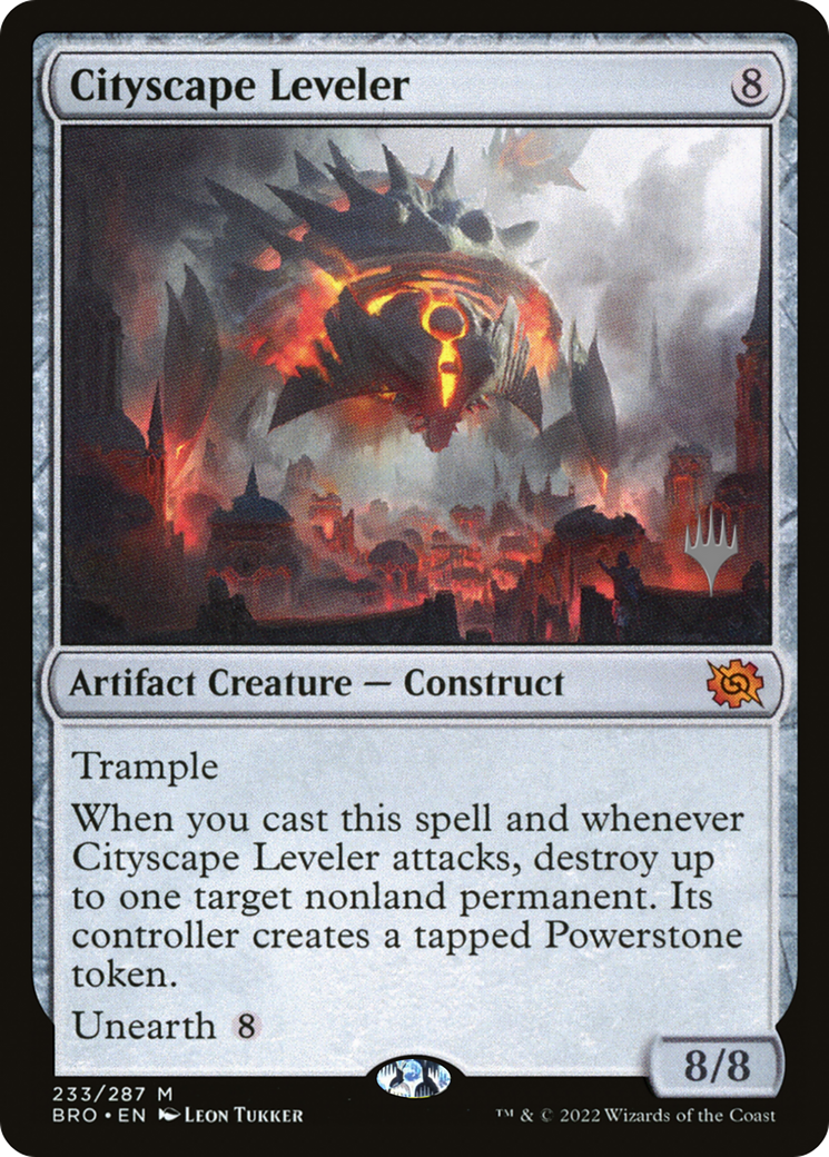 Cityscape Leveler (Promo Pack) [The Brothers' War Promos] [Foil]