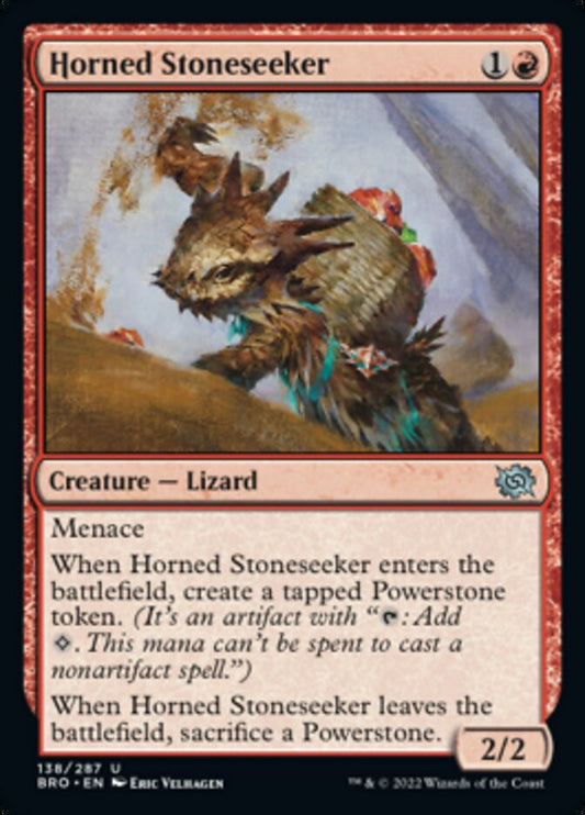 Horned Stoneseeker [The Brothers' War] [Foil]