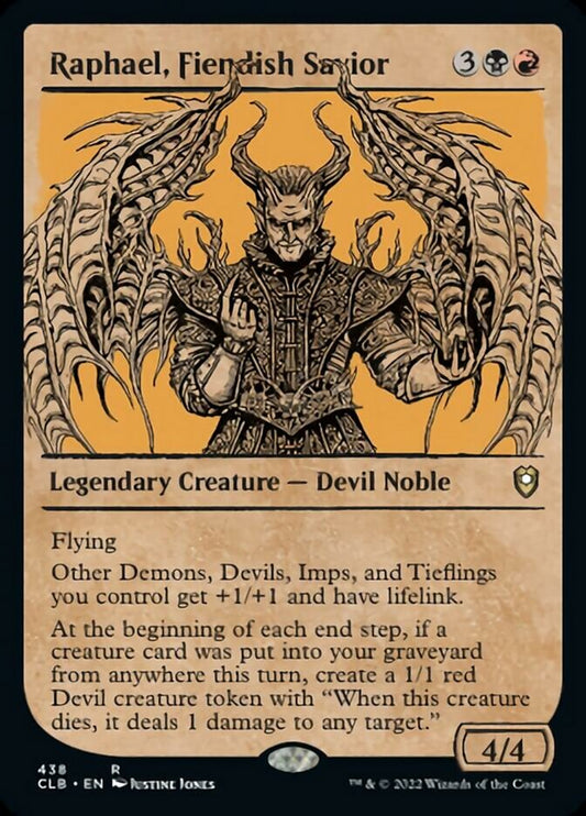 Raphael, Fiendish Savior (Showcase) [Commander Legends: Battle for Baldur's Gate] [Foil]