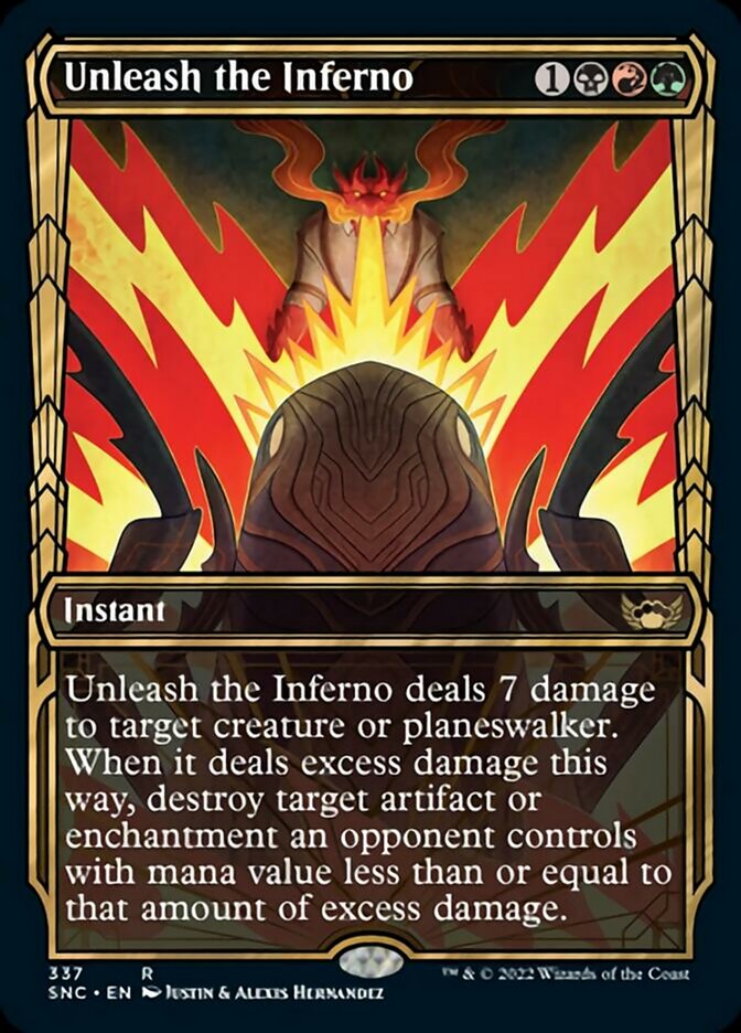 Unleash the Inferno (Showcase Golden Age) [Streets of New Capenna] [Foil]