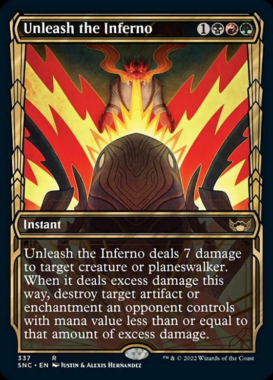 Unleash the Inferno (Showcase Golden Age) [Streets of New Capenna] [Foil]