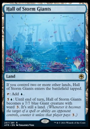 Hall of Storm Giants (Promo Pack) [Dungeons & Dragons: Adventures in the Forgotten Realms Promos] [Foil]