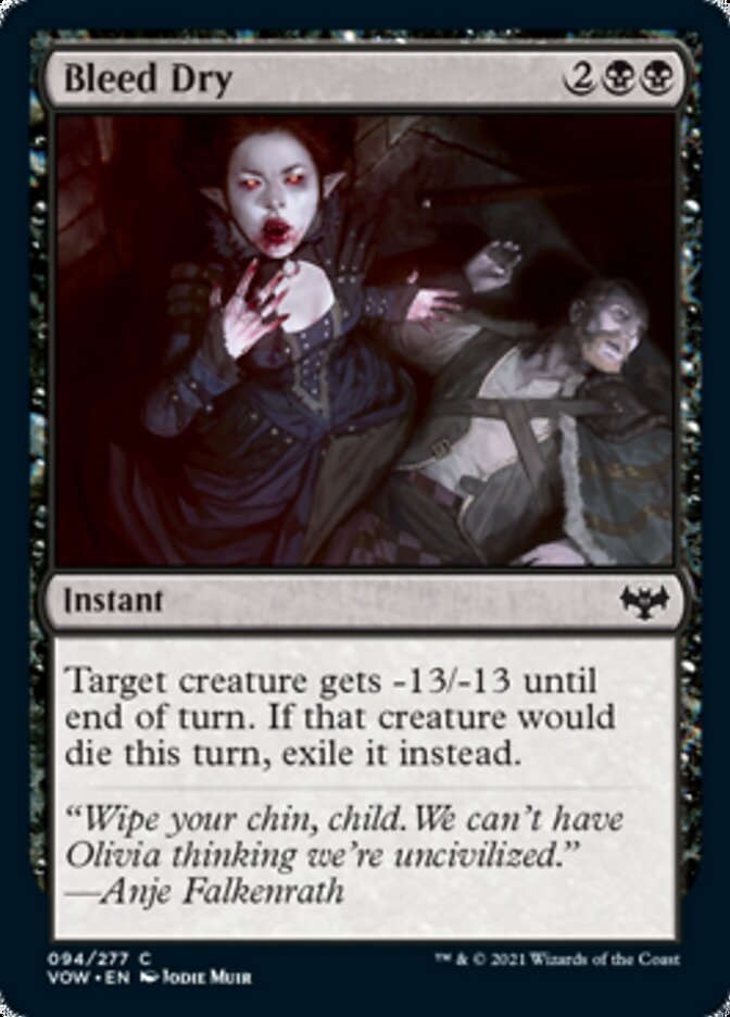 Bleed Dry [Innistrad: Crimson Vow] [Foil]