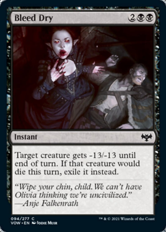 Bleed Dry [Innistrad: Crimson Vow] [Foil]
