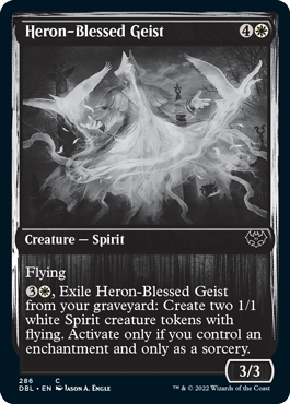 Heron-Blessed Geist [Innistrad: Double Feature] [Foil]