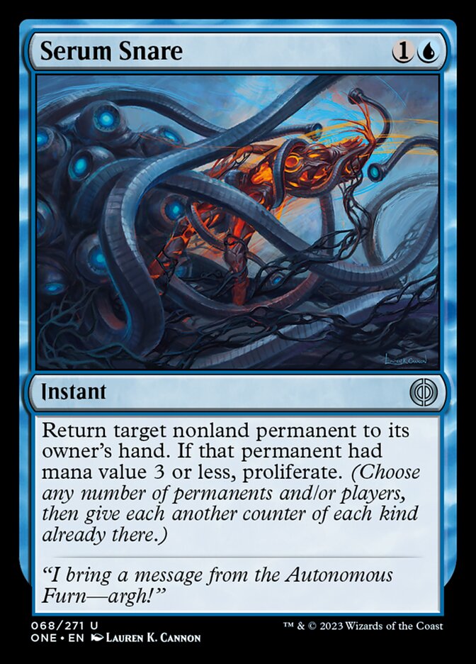 Serum Snare [Phyrexia: All Will Be One] [Foil]