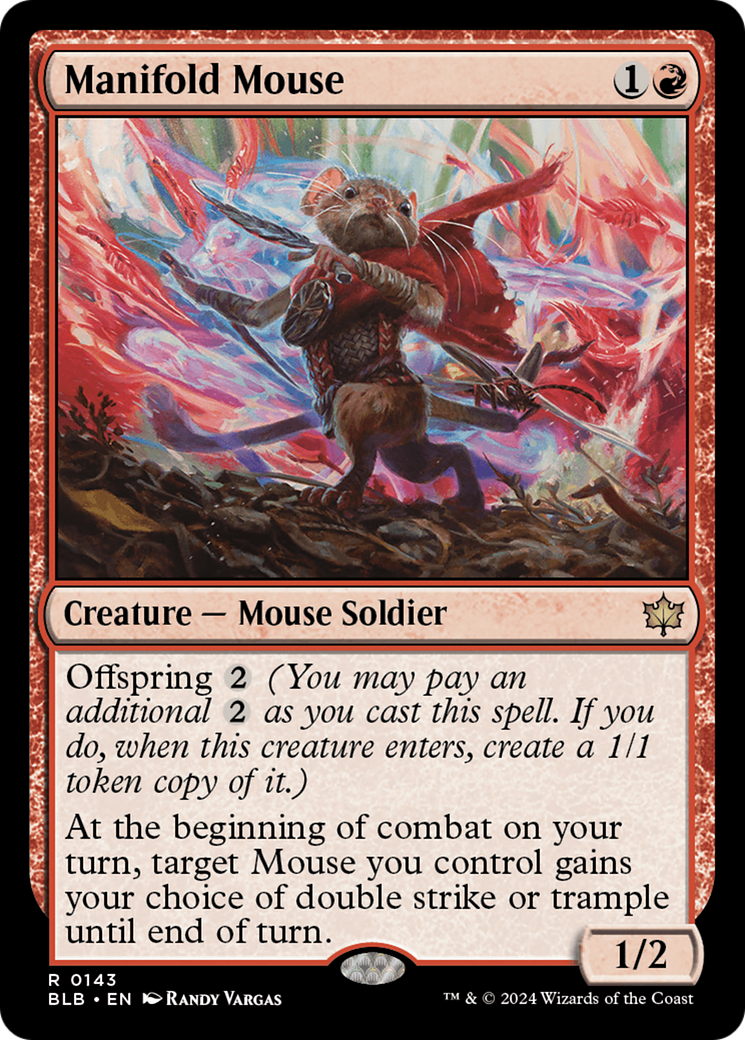 Manifold Mouse [Bloomburrow] [Foil]