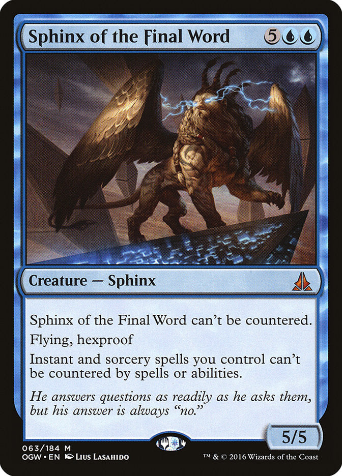 Sphinx of the Final Word [Oath of the Gatewatch] [Foil]