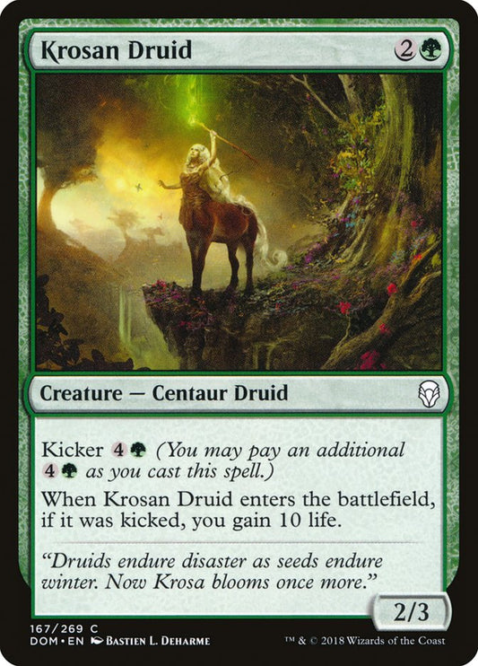 Krosan Druid [Dominaria] [Foil]