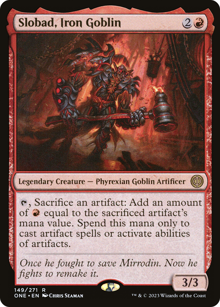 Slobad, Iron Goblin [Phyrexia: All Will Be One] [Foil]