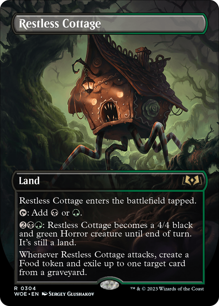 Restless Cottage (Borderless Alternate Art) [Wilds of Eldraine] [Foil]