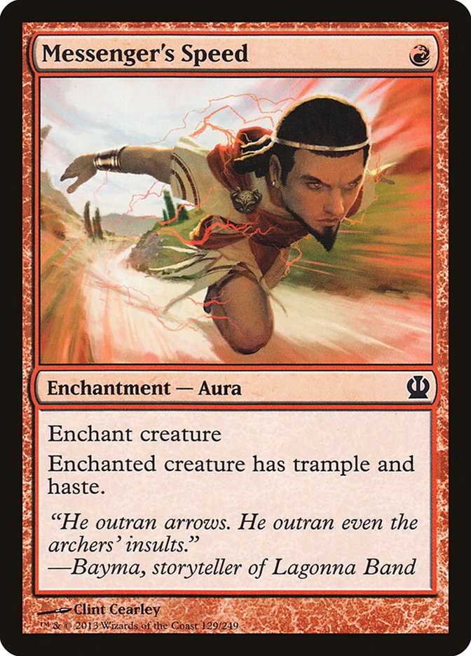 Messenger's Speed [Theros] [Foil]