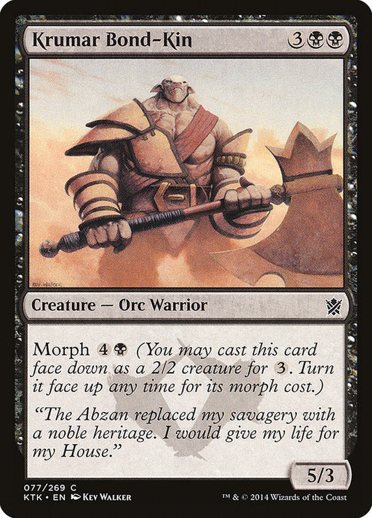 Krumar Bond-Kin [Khans of Tarkir] [Foil]