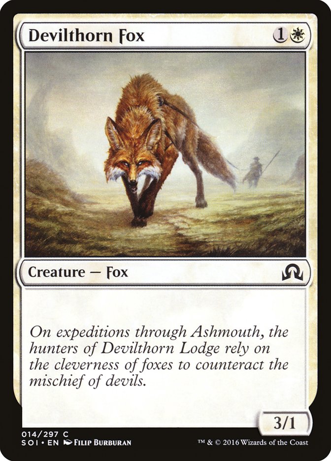 Devilthorn Fox [Shadows over Innistrad] [Foil]