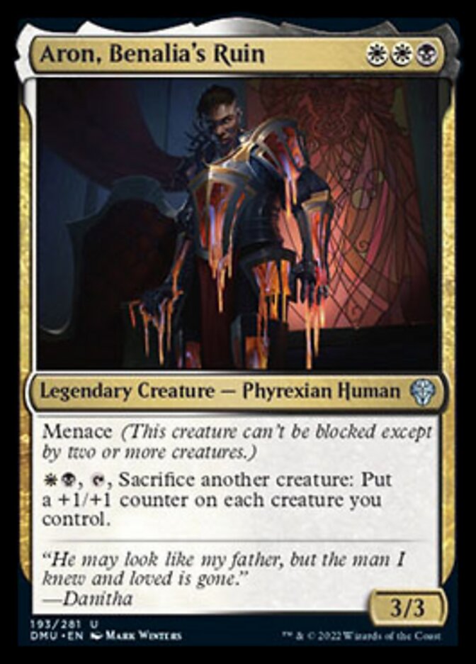 Aron, Benalia's Ruin [Dominaria United] [Foil]