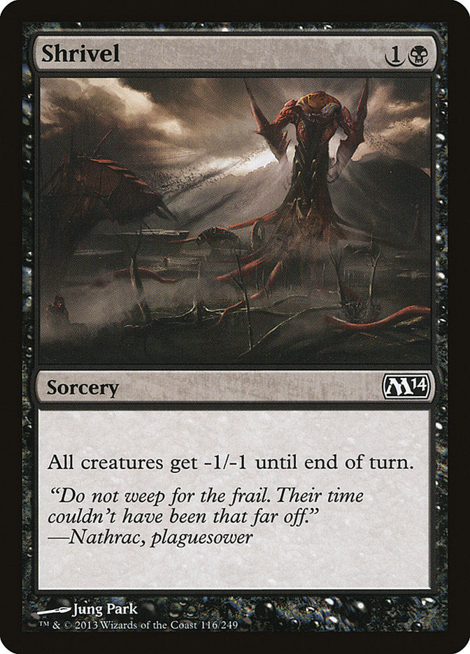 Shrivel [Core Set 2014] [Foil]