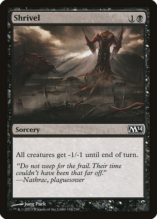 Shrivel [Core Set 2014] [Foil]
