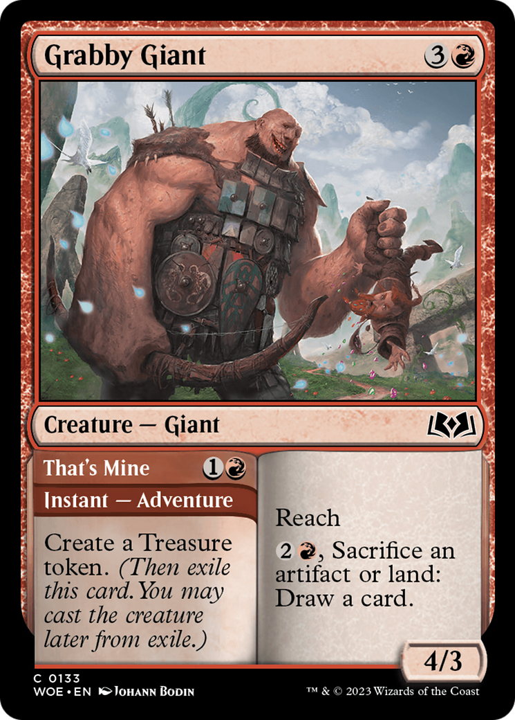 Grabby Giant // That's Mine [Wilds of Eldraine] [Foil]