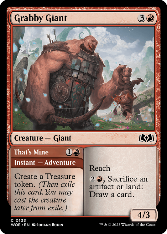 Grabby Giant // That's Mine [Wilds of Eldraine] [Foil]