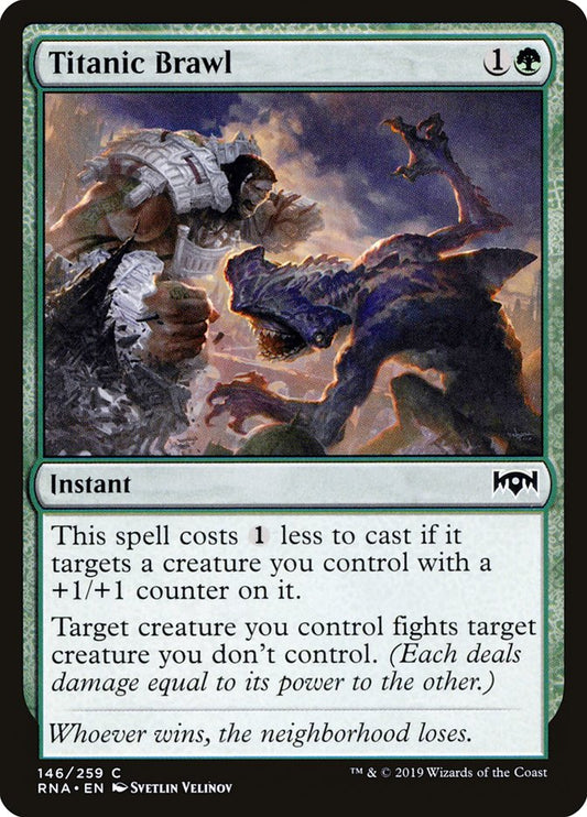 Titanic Brawl [Ravnica Allegiance] [Foil]