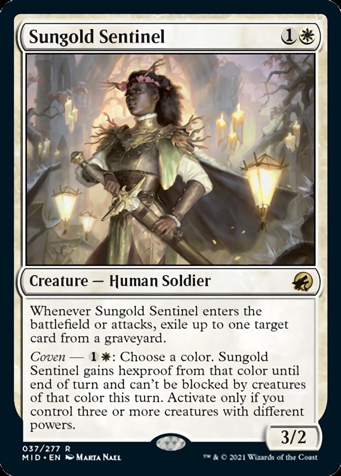 Sungold Sentinel [Innistrad: Midnight Hunt] [Foil]