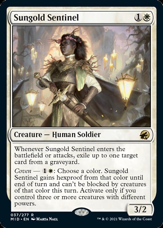 Sungold Sentinel [Innistrad: Midnight Hunt] [Foil]