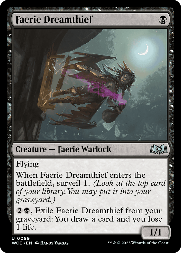 Faerie Dreamthief [Wilds of Eldraine] [Foil]