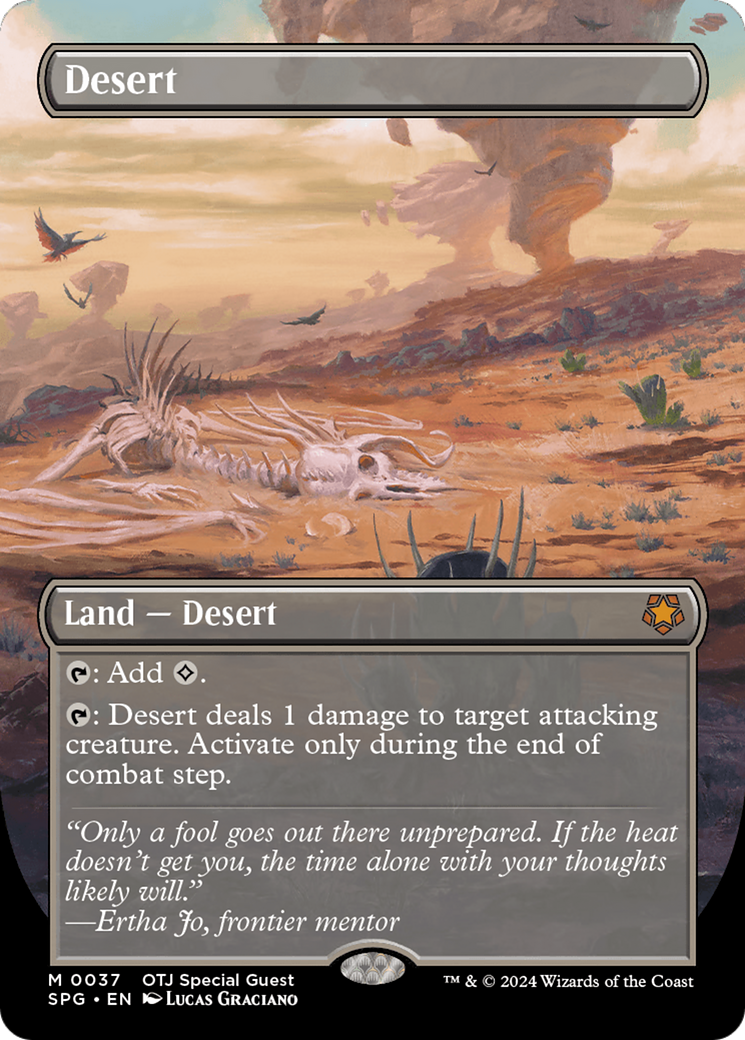 Desert (Borderless) [Outlaws of Thunder Junction Special Guests] [Foil]