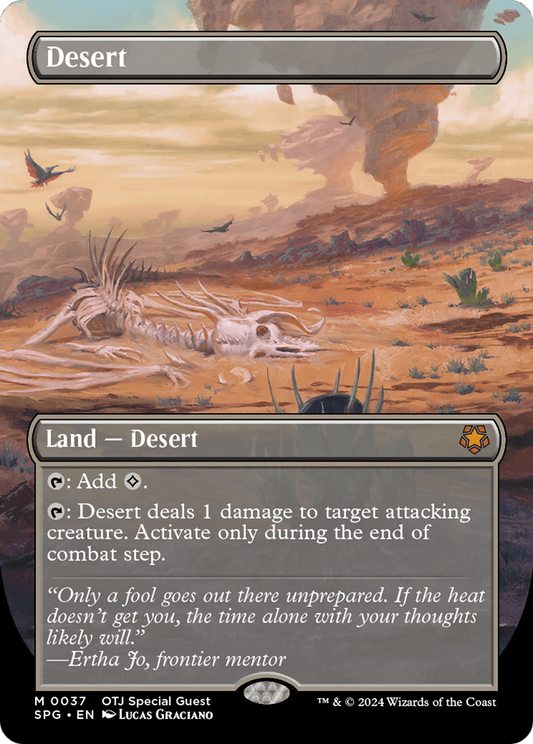 Desert (Borderless) [Outlaws of Thunder Junction Special Guests] [Foil]