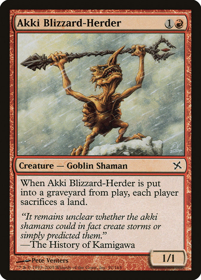 Akki Blizzard-Herder [Betrayers of Kamigawa] [Foil]