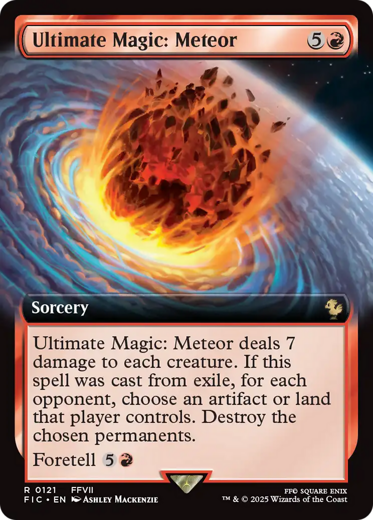 Ultimate Magic: Meteor (Extended Art) [FINAL FANTASY Commander] [Foil]