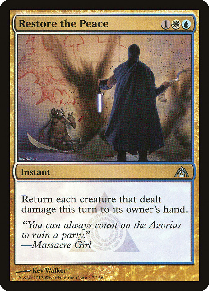 Restore the Peace [Dragon's Maze] [Foil]